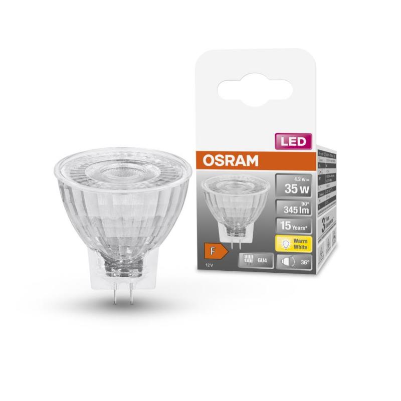 Osram GU4  LED Star MR11 36° warmweiß 4,2W wie 35W Niedervolt Reflektorlampe 12V